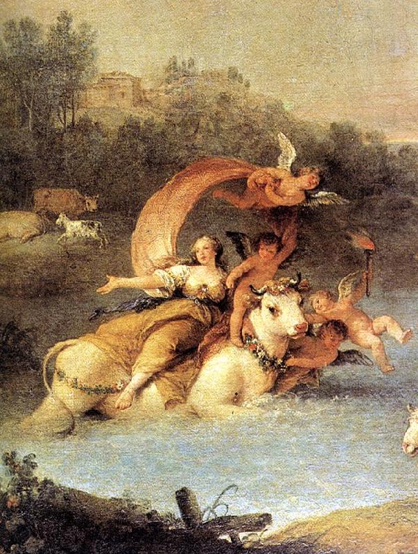 ZUCCARELLI  Francesco The Rape of Europa (detail) oil painting picture